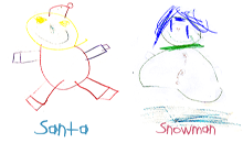 santa-snowman